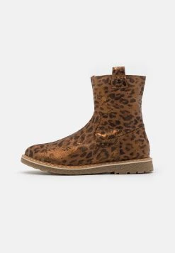 De gros ⌛ Friboo LEATHER - Bottines Prix Préférentiel bottes et bottines rond kids ❤️