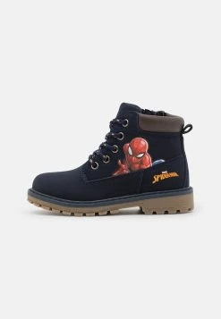 Budget 🔔 Friboo Meilleure qualité SPIDERMAN - Bottines à lacets bottes et bottines rond unisex 🧨