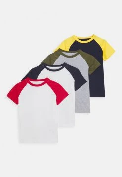 Nouveau 🎉 Prix Acceptable Friboo BOYS RAGLAN TEE 4 PACK - T-shirt imprimé bottes et bottines col rond kids 🤩